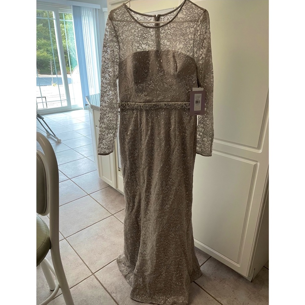 Elegant Gray Party Gown